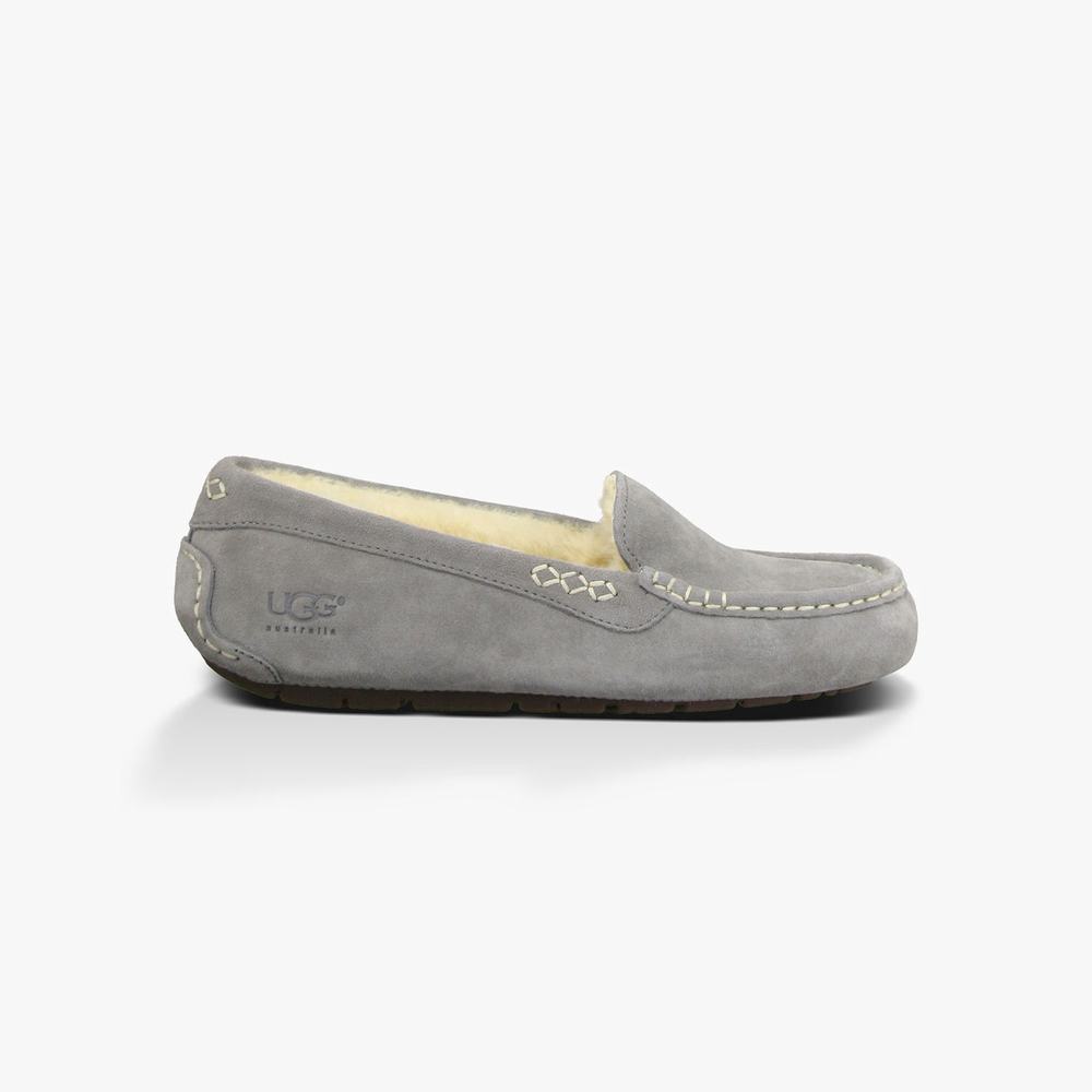 Mocassin UGG Ansley Slip-On Femme Grise Clair Soldes 387KHRXQ